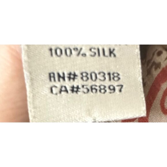 Lucky Brand Floral Paisley Square Scarf 100% Silk 44"x44" Multicolor Boho Style - Picture 10 of 10